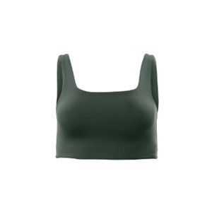 Girlfriend Collective Moss Tommy Cropped Bra | M